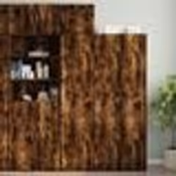 vidaXL Armoire de rangement mince chêne fumé 45x42,5x225 cm