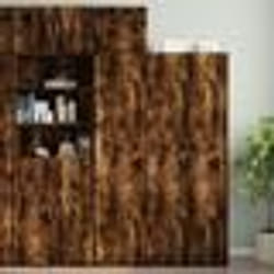 vidaXL Armoire de rangement mince chêne fumé 45x42,5x225 cm