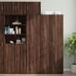 vidaXL Armoire de rangement mince chêne marron 45x42,5x225 cm