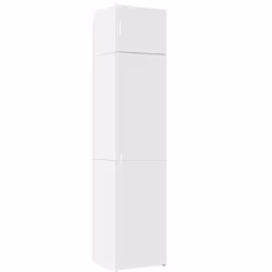 Cette armoire de rangement mince comprend deux armoires de tailles différentes, offrant un espace de rangement supplémentaire ...