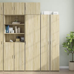 vidaXL Armoire de rangement mince chêne sonoma 50x425x225 cm armoire de rangement de salle de bain unité de rangement de 3281303