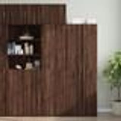 vidaXL Armoire de rangement mince chêne marron 50x42,5x225 cm
