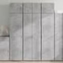 vidaXL Armoire de rangement gris béton 70x42,5x225cm bois d'ingénierie