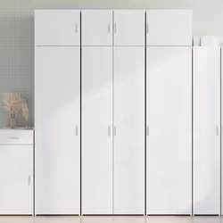 Cette armoire de rangement comprend deux armoires de tailles différentes, offrant un espace de rangement supplémentaire pour  ...