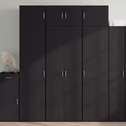 Cette armoire de rangement comprend deux armoires de tailles différentes, offrant un espace de rangement supplémentaire pour  ...