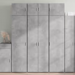 Cette armoire de rangement comprend deux armoires de tailles différentes, offrant un espace de rangement supplémentaire pour  ...