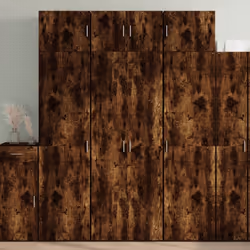 Cette armoire de rangement comprend deux armoires de tailles différentes, offrant un espace de rangement supplémentaire pour ...