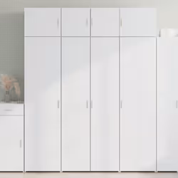 Cette armoire de rangement comprend deux armoires de tailles différentes, offrant un espace de rangement supplémentaire pour  ...