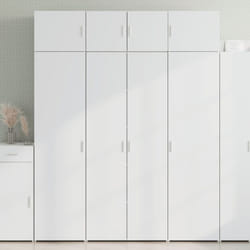 Armoire de rangement blanc 80x42,5x225 cm bois d'ingénierie - Vidaxl
