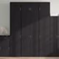 vidaXL Buffet haut noir 80x42,5x249 cm bois d'ingénierie