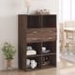 vidaXL Buffet haut chêne marron 80x42,5x124 cm bois d'ingénierie