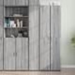 vidaXL Buffet haut sonoma gris 30x42,5x185 cm bois d'ingénierie