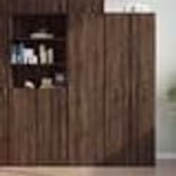 vidaXL Buffet haut chêne marron 45x42,5x185 cm bois d'ingénierie