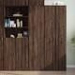 vidaXL Buffet haut chêne marron 45x42,5x185 cm bois d'ingénierie