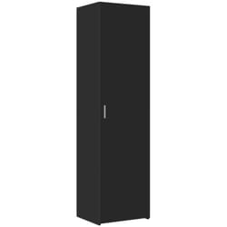 Vidaxl - Buffet haut noir 50x42,5x185 cm bois d'ingénierie