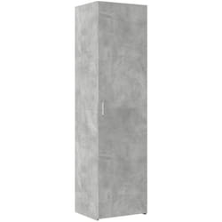 Vidaxl - Buffet haut gris béton 50x42,5x185 cm bois d ingénierie