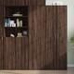 vidaXL Buffet haut chêne marron 50x42,5x185 cm bois d'ingénierie