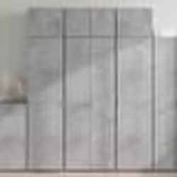 vidaXL Buffet haut gris béton 70x42,5x185 cm bois d'ingénierie