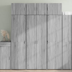 Vidaxl - Buffet haut sonoma gris 70x42,5x185 cm bois d'ingénierie