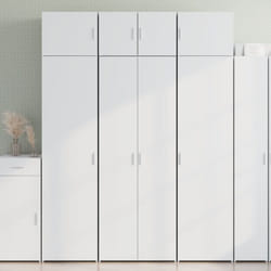 Vidaxl - Buffet haut blanc 70x42,5x185 cm bois d'ingénierie
