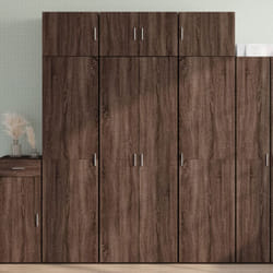 Vidaxl - Buffet haut chêne marron 70x42,5x185 cm bois d'ingénierie