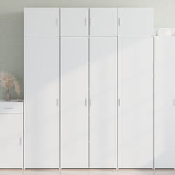 Vidaxl - Buffet haut blanc 80x42,5x185 cm bois d'ingénierie