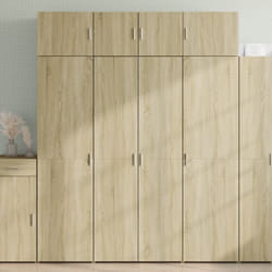Vidaxl - Buffet haut chêne sonoma 80x42,5x185 cm bois d'ingénierie