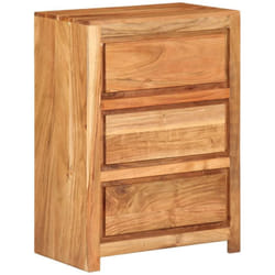 Armoire À Tiroirs 55x33x75 Cm Bois D'Acacia Massif Vidaxl