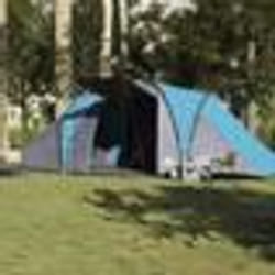 vidaXL Tente familiale à dôme 6 personnes bleu imperméable tente abri de camping abri de jardin tente de camping abri 4009387