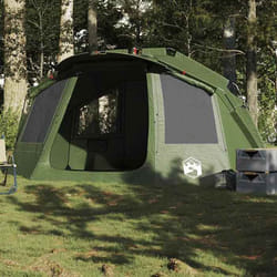 vidaXL Tente de pêche 5 personnes vert olive imperméable