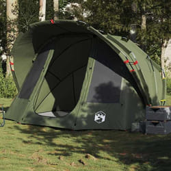 vidaXL Tente de pêche 5 personnes vert olive imperméable tente de camping tente de jardin abri dextérieur abri de 4009392