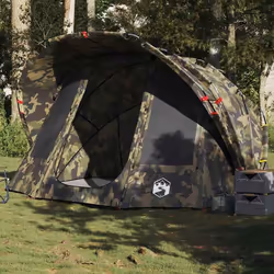 vidaXL Tente de pêche 5 personnes camouflage imperméable tente de camping tente de jardin abri dextérieur abri de 4009394