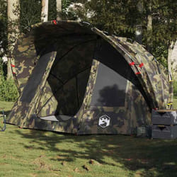 vidaXL Tente de pêche 5 personnes camouflage imperméable tente de camping tente de jardin abri dextérieur abri de 4009394
