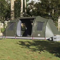 vidaXL Tente de camping tunnel 4 personnes vert olive imperméable tente abri de camping abri de jardin tente de jardin 4009413