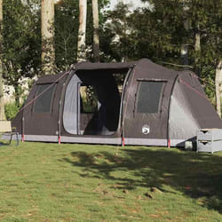 vidaXL Tente de camping tunnel 4 personnes marron imperméable tente abri de camping abri de jardin tente de jardin abri 4009414