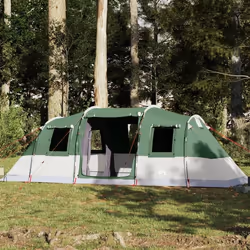 vidaXL Tente familiale tunnel 6 personnes vert imperméable