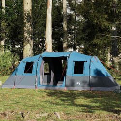 vidaXL Tente familiale tunnel 6 personnes bleu imperméable