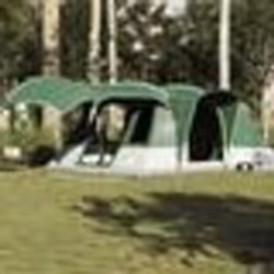 vidaXL Tente de camping tunnel 5 personnes vert imperméable 4009425