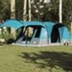 vidaXL Tente de camping tunnel 5 personnes bleu imperméable 4009426