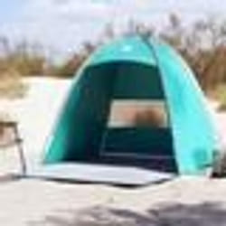vidaXL Tente de plage 3 personnes vert imperméable tente tente de jardin abri extérieur tente de camping abri de 4009456