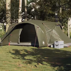 vidaXL Tente familiale à dôme 6 personnes vert olive imperméable 4009470