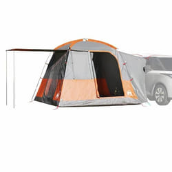 vidaXL Tente de voiture 4 personnes gris et orange imperméable