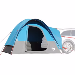 vidaXL Tente de voiture 4 personnes bleu imperméable
