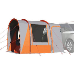 vidaXL Tente de voiture 4 personnes gris et orange imperméable tente tente de jardin abri dextérieur tente de camping 4009499