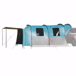 vidaXL Tente de voiture 4 personnes bleu imperméable