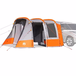 vidaXL Tente de voiture gris et orange imperméable tente tente de jardin abri dextérieur tente de camping abri de 4009505
