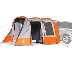 vidaXL Tente de voiture gris et orange imperméable tente tente de jardin abri dextérieur tente de camping abri de 4009505