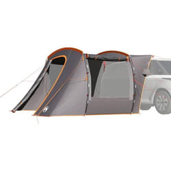 vidaXL Tente de voiture gris et orange imperméable