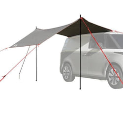 vidaXL Tente de voiture gris et orange imperméable
