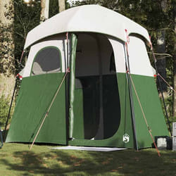 vidaXL Tente de douche 2 personnes vert imperméable